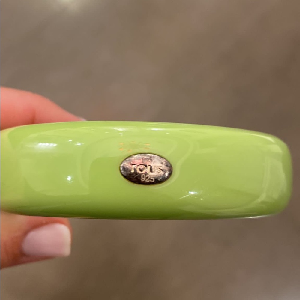 Tous green bangle - Picture 3 of 5